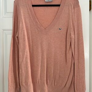 Vineyard Vines Light Pink V-Neck Sweater